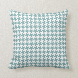 Exponeringsglas och vit för Houndstooth mönsterh Kudde