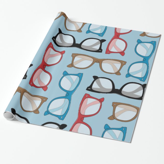 exponeringsglas som slår in papper presentpapper (Utrullad)