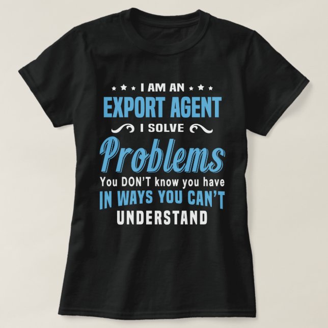 Exportera Agent T Shirt (Design framsida)