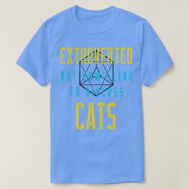 Exportera ovillig att diskutera katter t shirt (Design framsida)