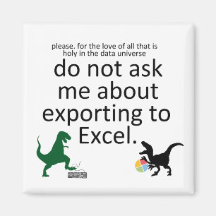 Exportera till ett kalkylblad med Dinos Magnet