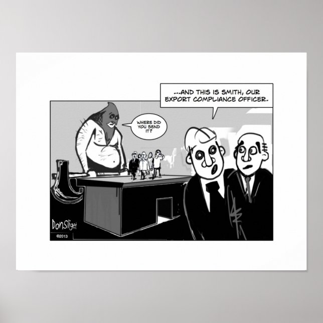 Exportövervakningsansvarig Poster (Framsidan)