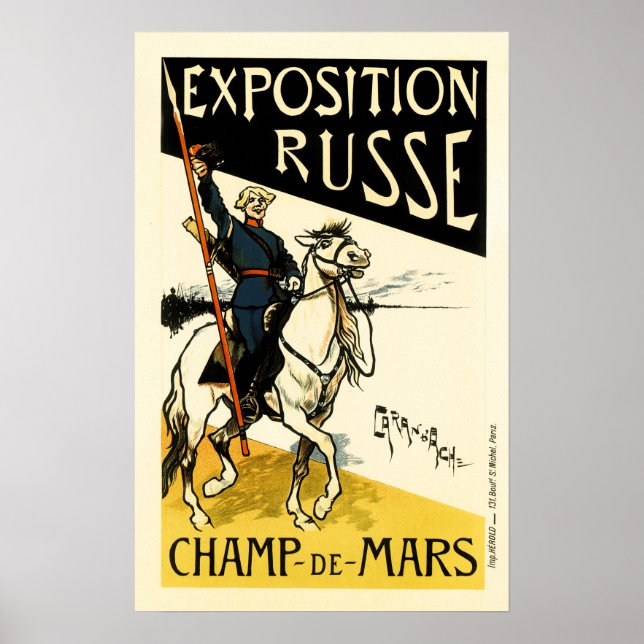 Exposition Russe Champ de Mars Maitres de Affiche Poster (Framsidan)