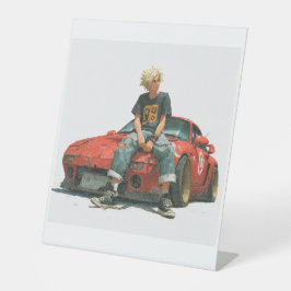 expositor en l de coche modificado