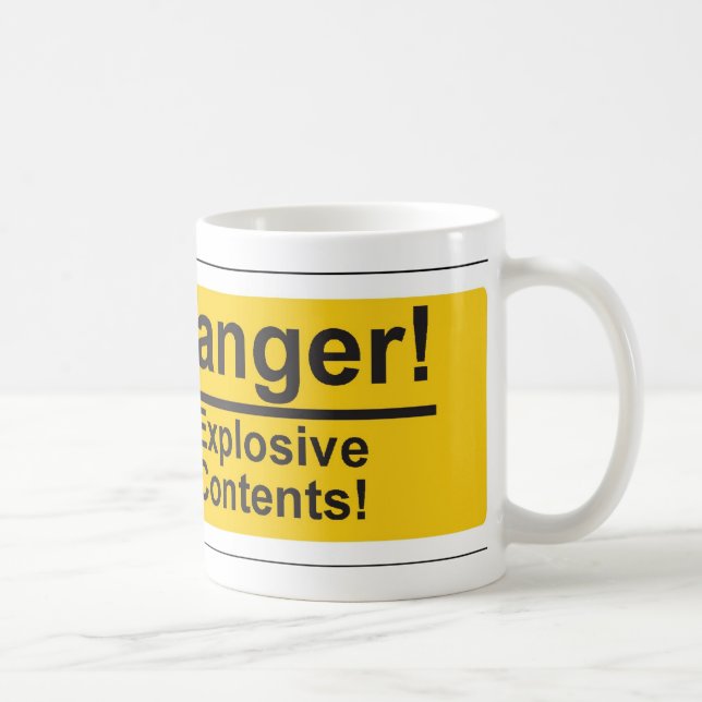 Exposive innehåll kaffemugg (Höger)