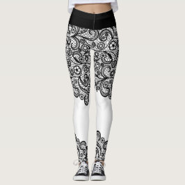 Express Black & White Lacy Möhippa Dress Leggings