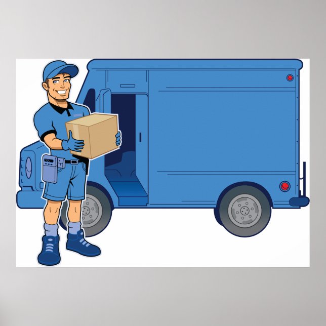 Express Delivery Man Poster (Framsidan)