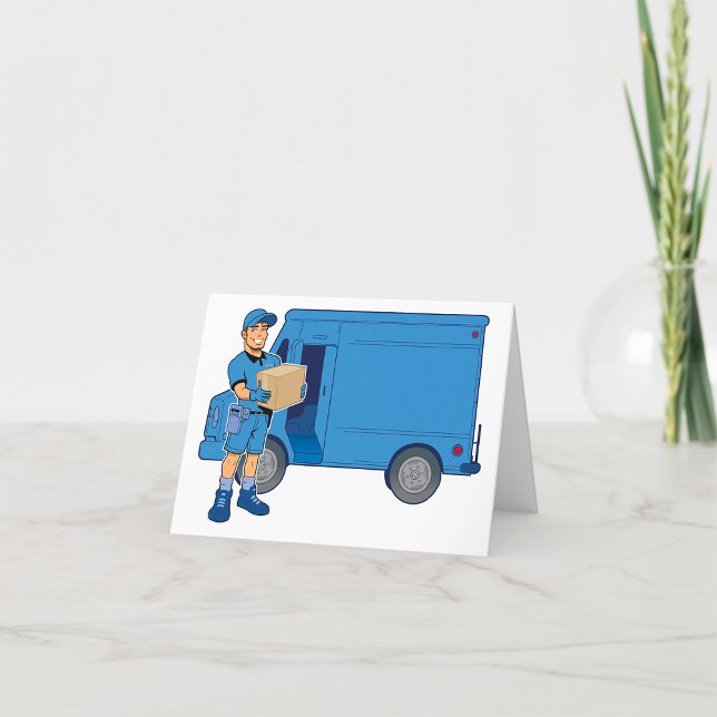 Express Delivery Man Tack Kort (Skapare uppladdad)