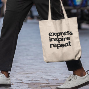 Express Inspire Upprepa Motiv inspiration Tygkasse