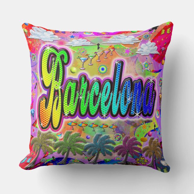 Express Pillow för Barcelona Vista Kudde (Framsida)