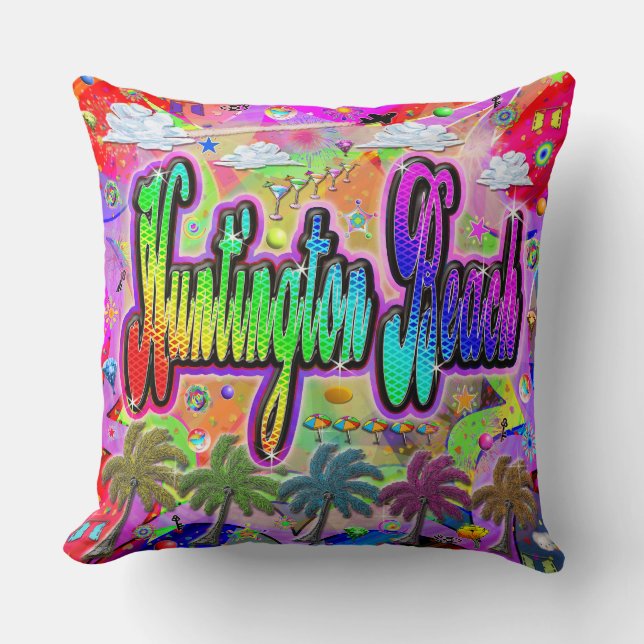 Express Pillow för Huntington Beach Vista Kudde (Framsida)