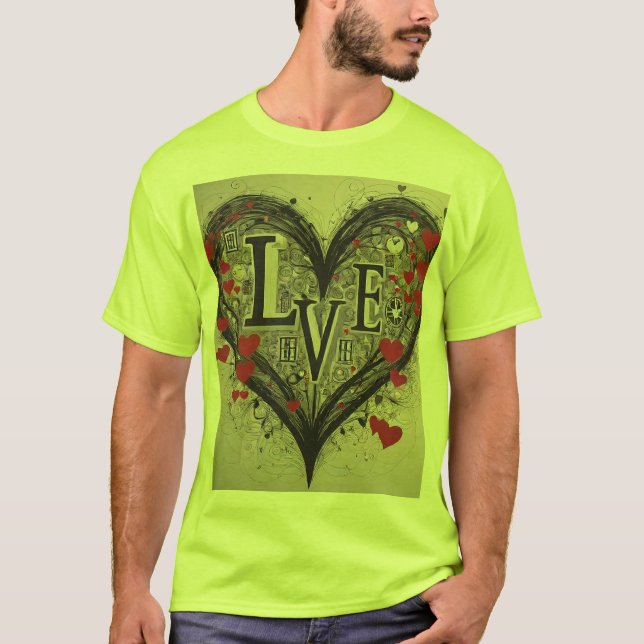 Express your Kärlek med Unik design T-Shirts" T Shirt (Framsida)