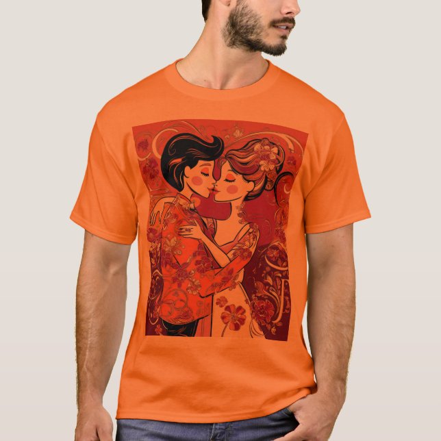 Express your Kärlek med Unik design T-Shirts" T Shirt (Framsida)