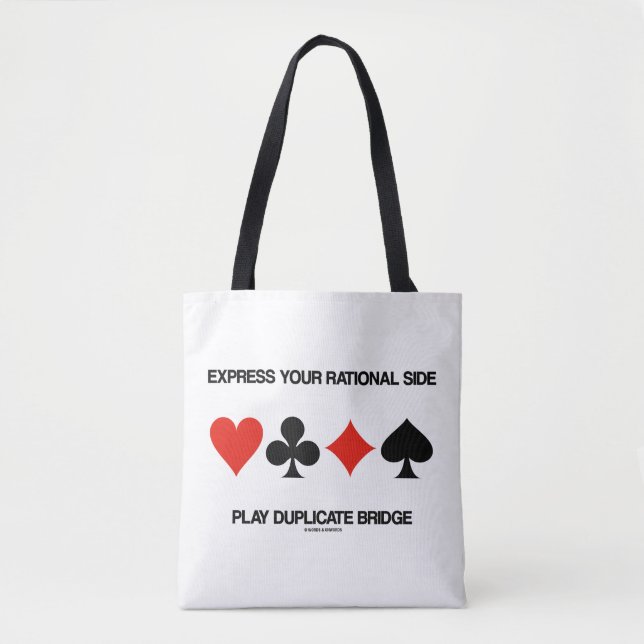 Express Your Rational Side Play Duplicera Bridge Tygkasse (Framsida)