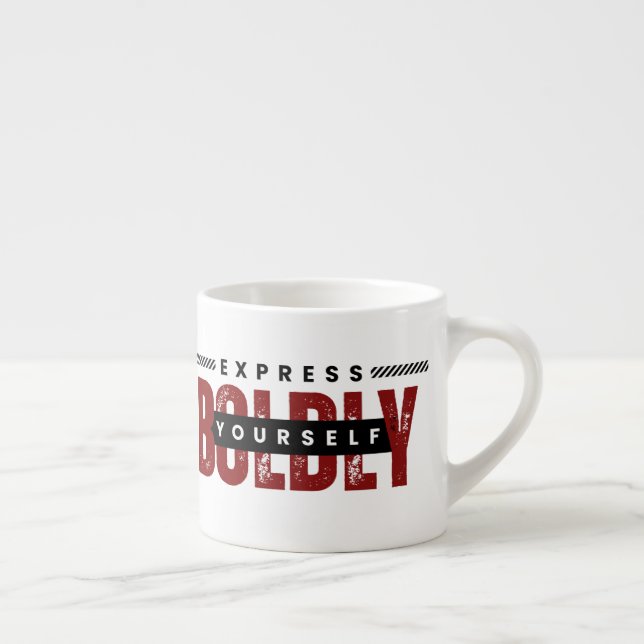 Express Yourself Bolely White Specialty Mugg Espressomugg (Höger)