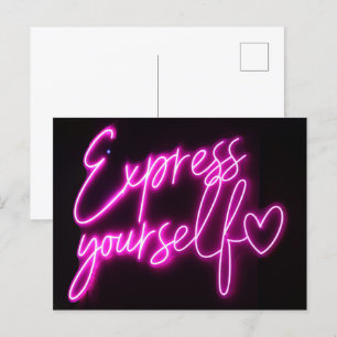 "Express Youself"-vykort - vykort för Pride