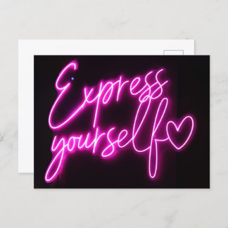 "Express Youself"-vykort - vykort för Pride