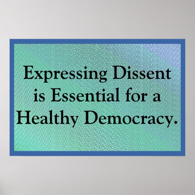 Expressing Dissent Poster (Framsidan)