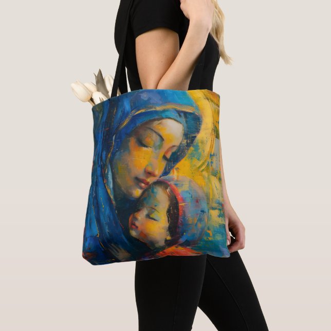 Expressionism Maria och Jesus Tygkasse (Närbild)