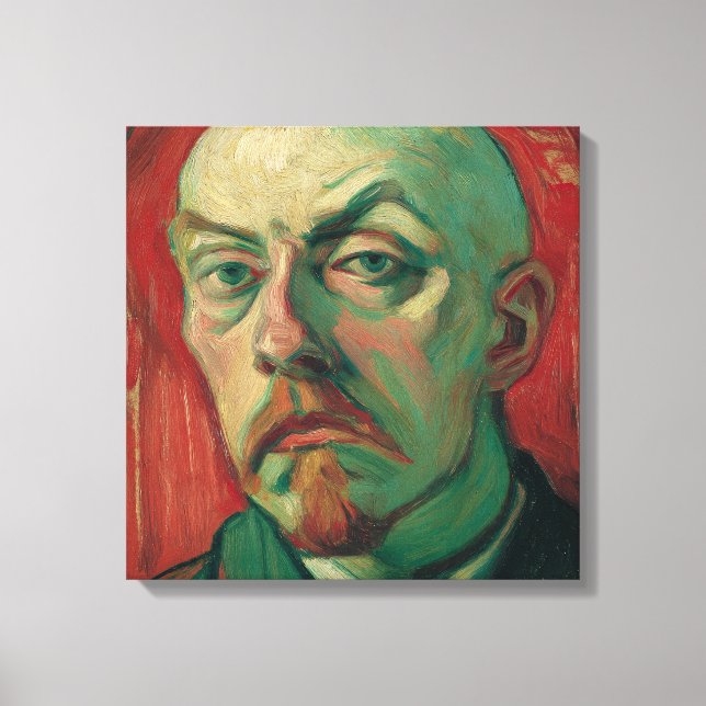 Expressionist Self-Portrait Canvastryck (Framsida)