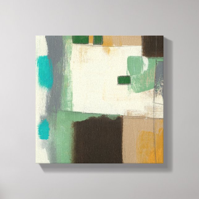 Expressionistisk målning med tunga penseldrag canvastryck (Framsida)