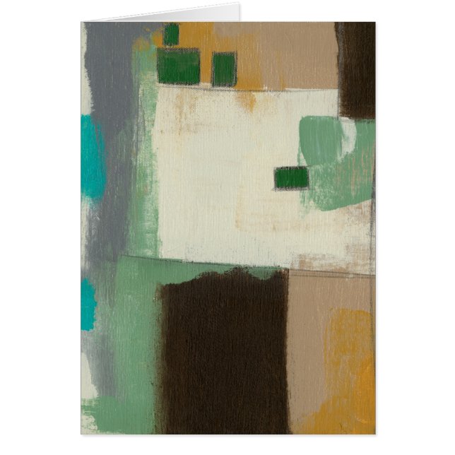 Expressionistisk målning med tunga penseldrag hälsningskort (Framsidan)