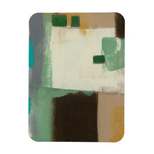 Expressionistisk målning med tunga penseldrag magnet