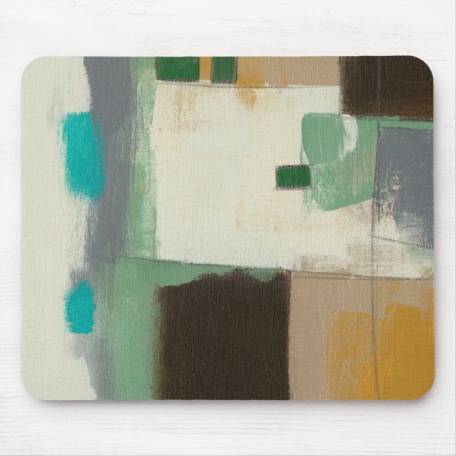 Expressionistisk målning med tunga penseldrag musmatta (Framsidan)