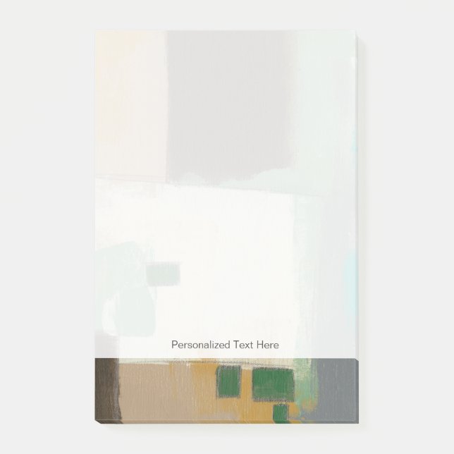 Expressionistisk målning med tunga penseldrag post-it block (Framsida)