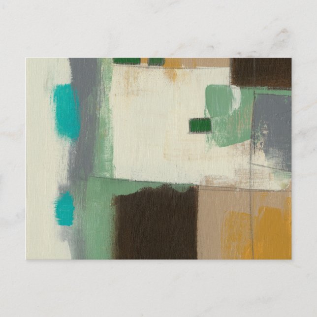 Expressionistisk målning med tunga penseldrag vykort (Framsida)