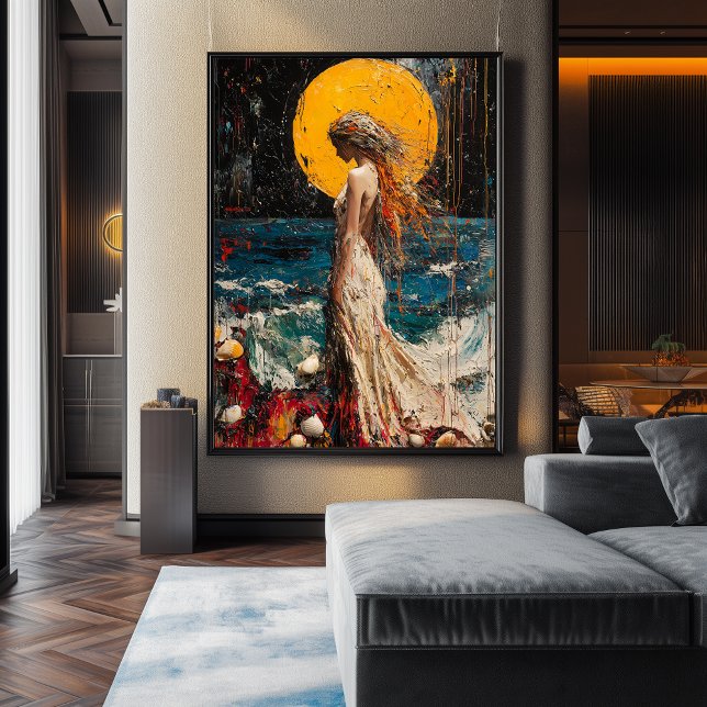 Expressionistiska Venus födelse – djärvt nyskapad Poster (Skapare uppladdad)