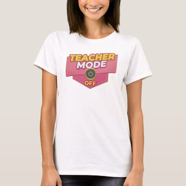 Expressiv Rosa LÄR LäGE AV Visuell Design T Shirt (Framsida)
