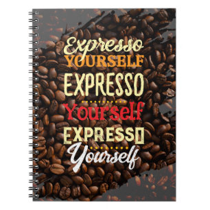 Expresso Din egen kaffe Anteckningsbok