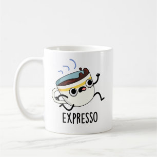 Expresso Funny Running Coffee Pun Kaffemugg