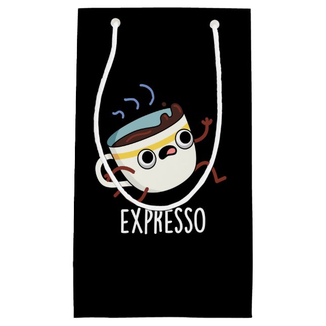 Expresso Funny Running Coffee Pun Mörk BG (Framsidan)