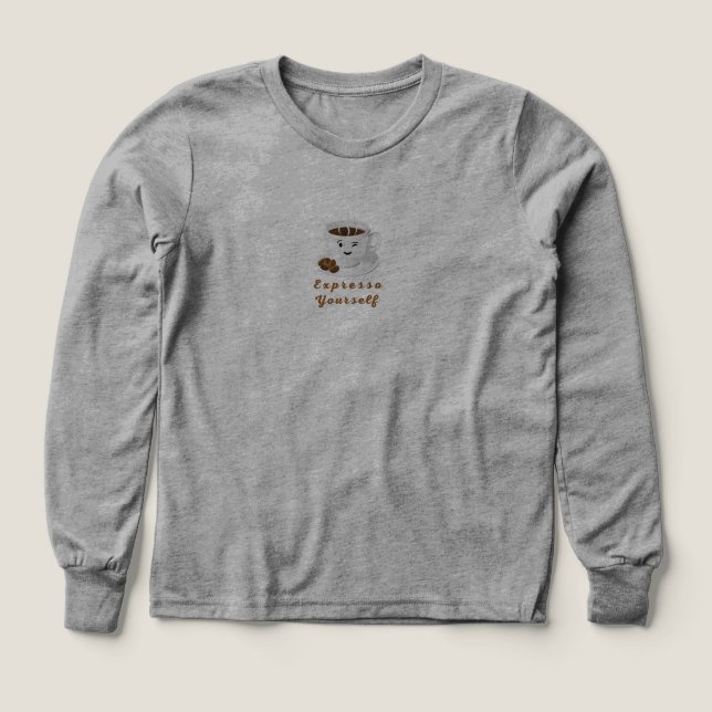 Expresso Yourself - Lusande cafee Tee (Design framsida)