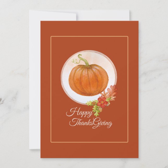 Expresstjänster: "THANKSGIVING GREETING CARD" Julkort (Framsida)