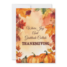 Expresstjänster: "THANKSGIVING GREETING CARD"