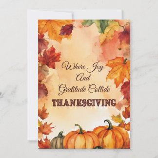 Expresstjänster: "THANKSGIVING GREETING CARD" Julkort