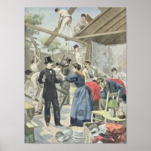 Expulsionen av det fattigt från slumsna poster