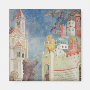 Expulsionen av djävular från Arezzo, 1297-99 Magnet