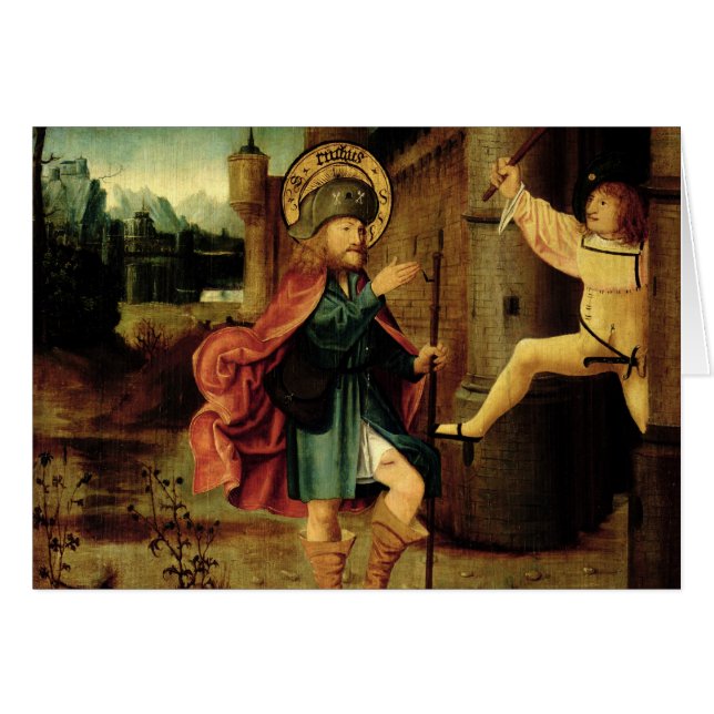 Expulsionen av Sanktt Roch från Rome Hälsningskort (Framsidan Horizontal)