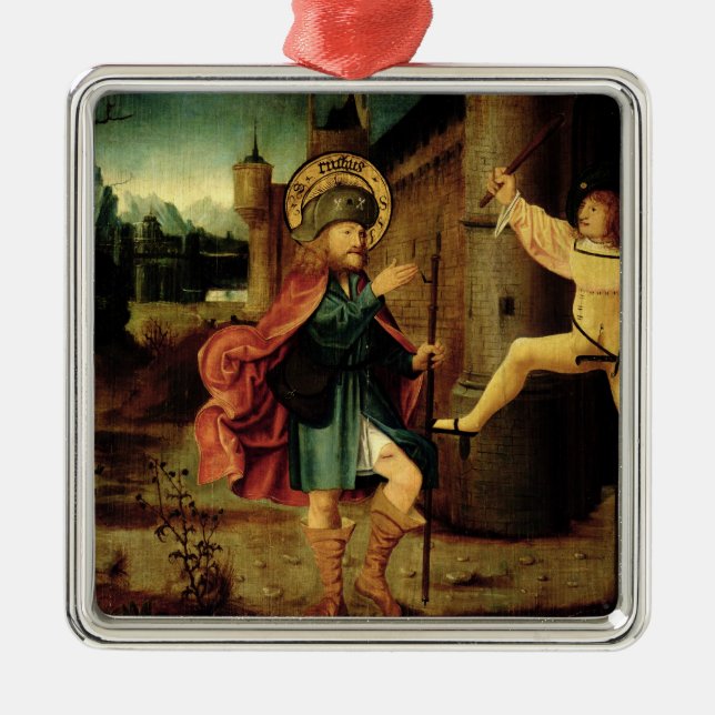 Expulsionen av Sanktt Roch från Rome Julgransprydnad Metall (Framsidan)