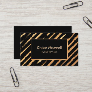Exquim Guld Black Rand-minimalistisk Visitkort