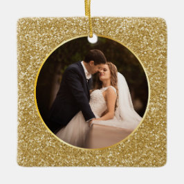 Exquim Guld Gem Facet Photo First jul jul Julgransprydnad Keramik