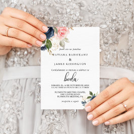 Exquime Fall Blommigt Bröllop Inbjudningar