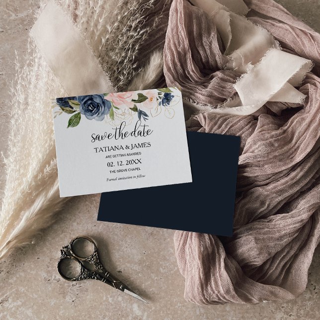 Exquime Fall Blommigt Bröllop spara datum Inbjudningar (Skapare uppladdad)