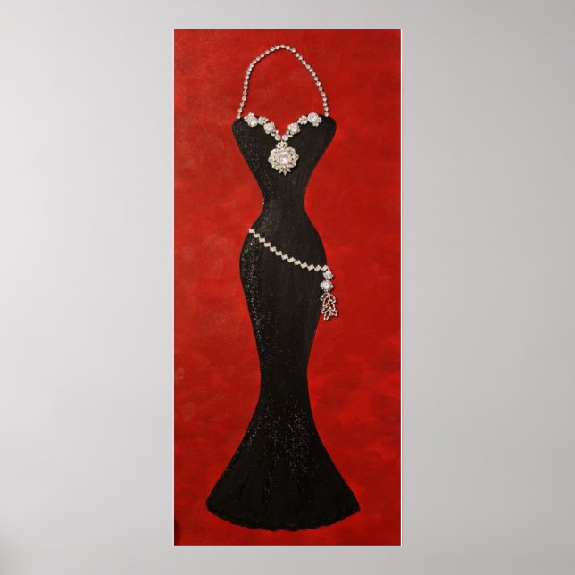 "Exquisite Black Gown" Poster (Framsidan)