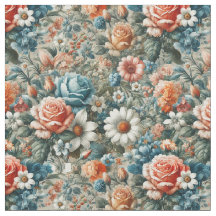 Exquisite Blommigt Fabric