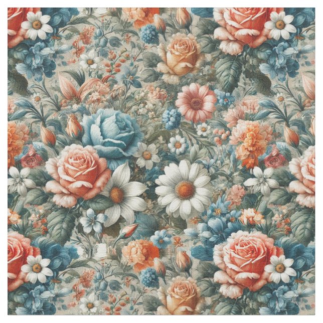 Exquisite Blommigt Fabric Tyg (Närbild)